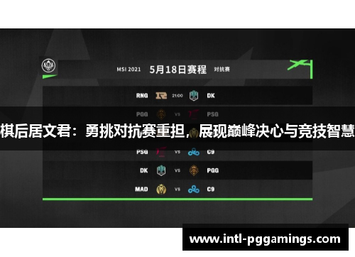 棋后居文君:勇挑对抗赛重担,展现巅峰决心与竞技智慧 棋后居文君:勇挑对抗赛重担,展现巅峰决心与竞技智慧