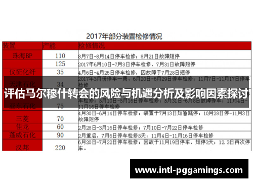 评估马尔穆什转会的风险与机遇分析及影响因素探讨